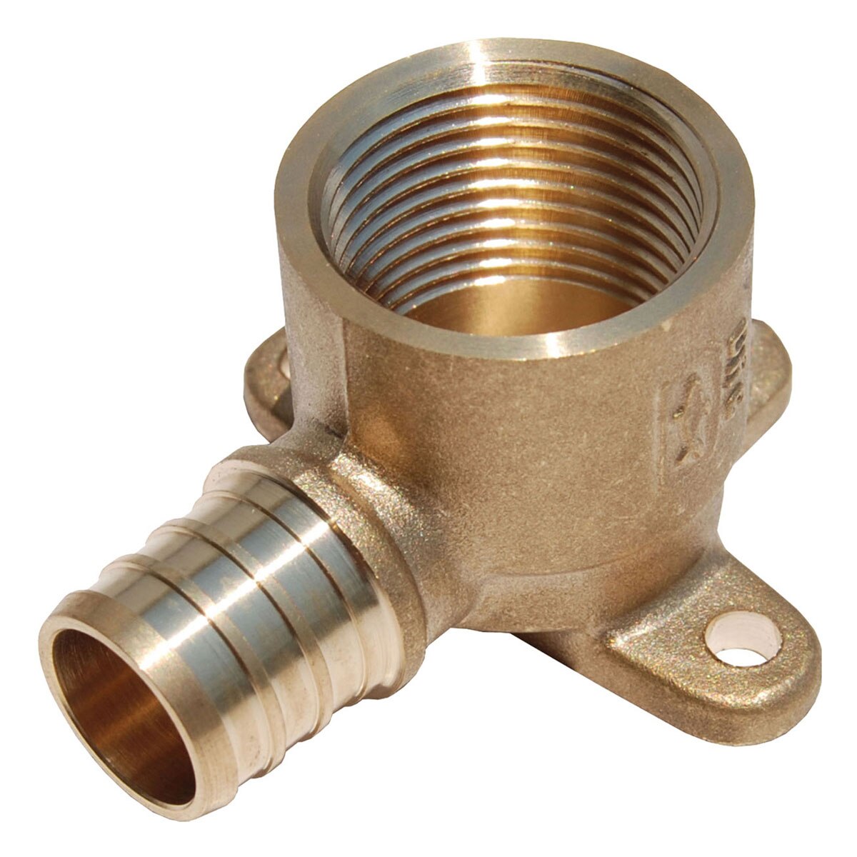 3/4" FIPT x 3/4" PEX Brass Drop Ear Elbow (Crimp Style)