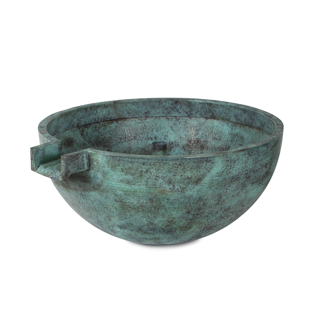 Atlantic 30" Hammered Brass Bowl w/ 4" Spillway