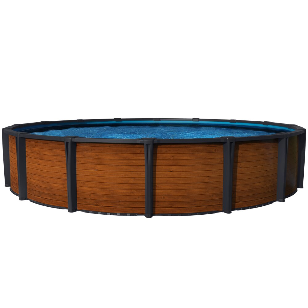 Carvin Diamond Series Redwood 12' x 24' Oval Above Ground Pool