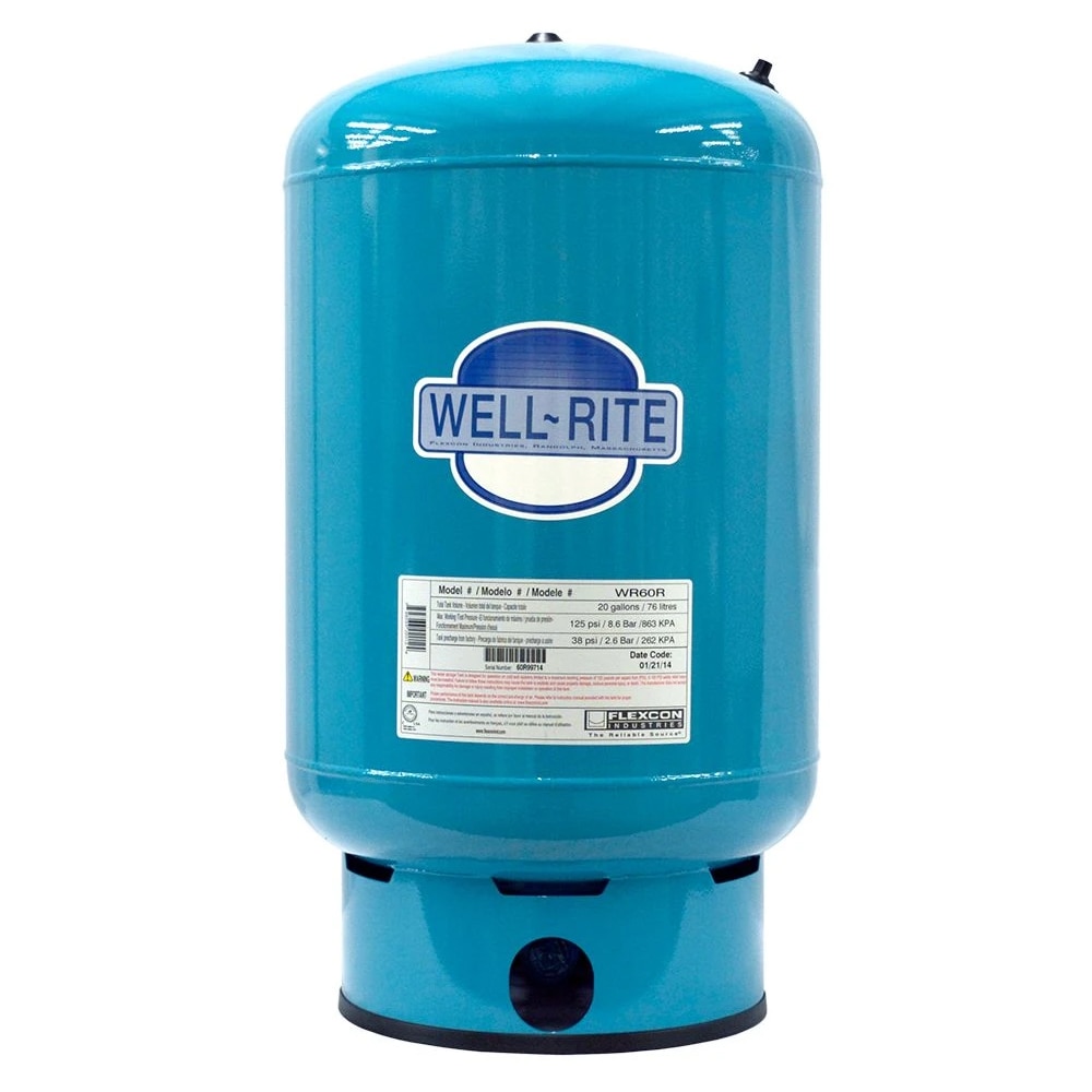Flexcon Well Rite 20 Gal Vertical Pressure Tank w/ 1" FIPT Connection