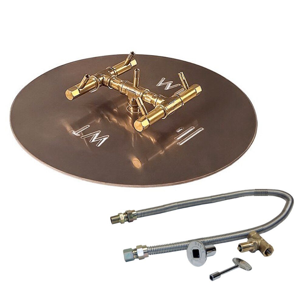 Warming Trends CROSSFIRE 60K BTU 18" Round Natural Gas Burner Kit